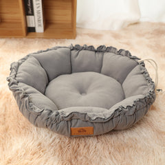 Cat Beds For Indoor Cats Cute Cat Beds With Versatile Dual-Use Design, Reversible Donut Pet Bed For Puppy And Kitten