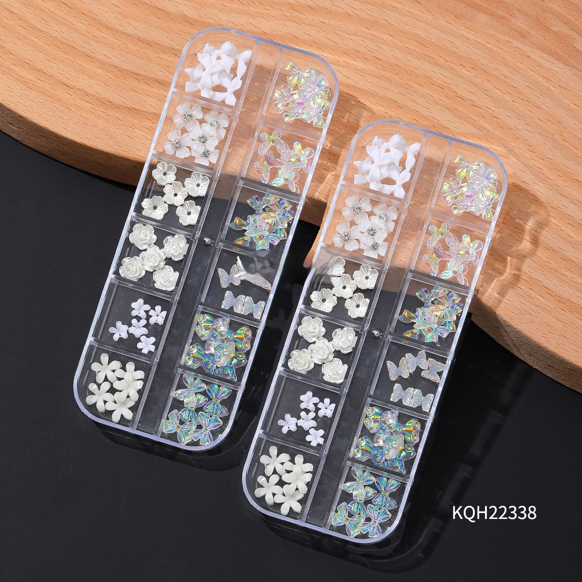 Resin Flower Butterfly Glass Manicure Diamond Decoration