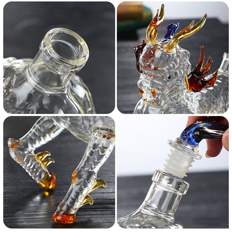 Transparent Craft Special-shaped Two-jin Kylin Bubble Bottle