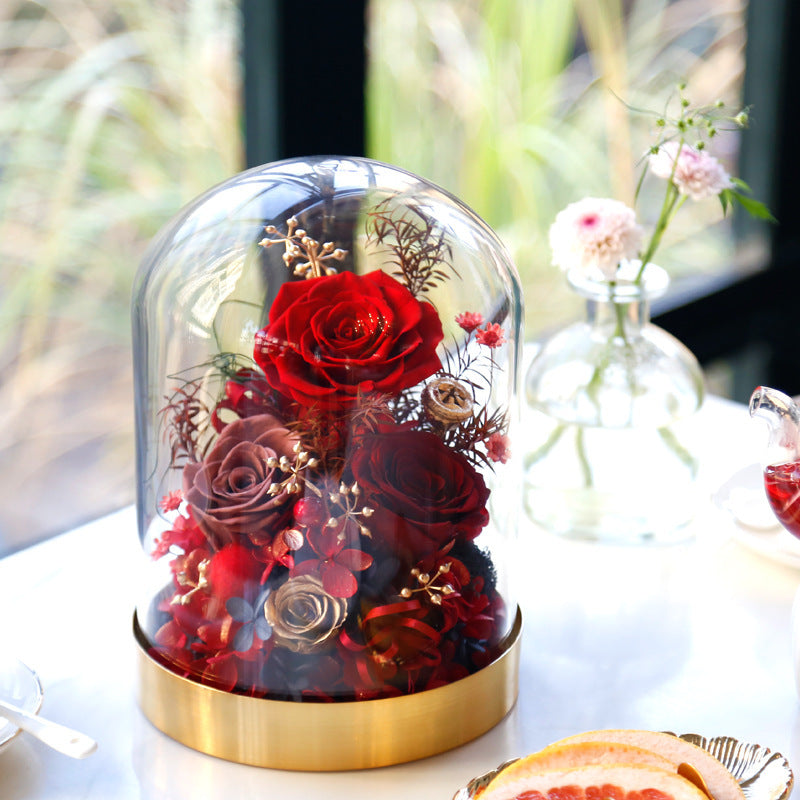 Valentine's Day Preserved Flower Heart-shaped Birthday Gift