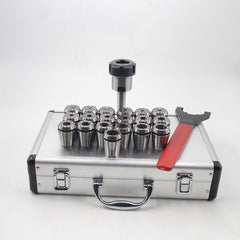 19pcs Milling Cutter Shank Collet Set Aluminum Plastic Box Packaging