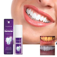 West&Month Purple Whitening Toothpaste Clean Stains Oral Odor Care Gums Whitening Teeth Toothpaste