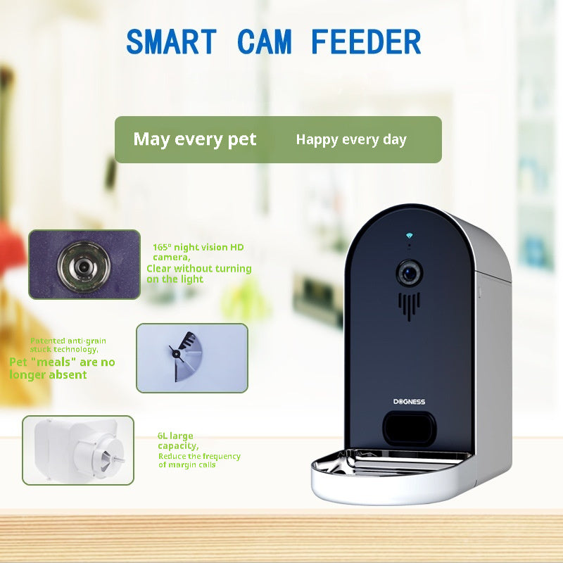 Smart Pet Feeder Automatic Feeding Remote Monitoring