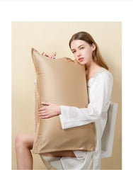 Copper ion beauty pillowcase solid color pillow set