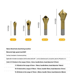 Deburring Oblique Hole Chamfering Drill Bit