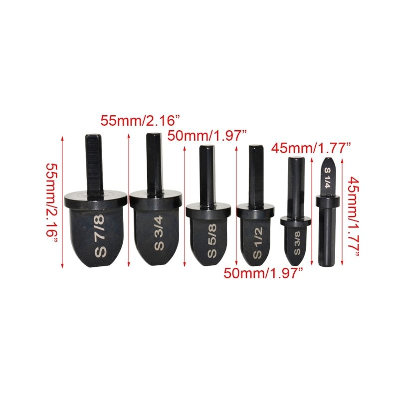 English Electric Reamer Head 6-Piece Electric Reamer Head