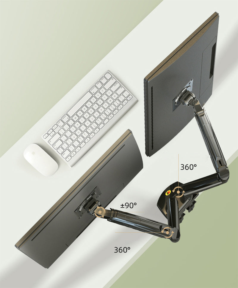 Dual-screen Monitor Stand Base Swivel Lift Telescopic