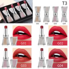 Bowknot Lipstick Sweet And Colorful Star Four-pack Lipstick Set