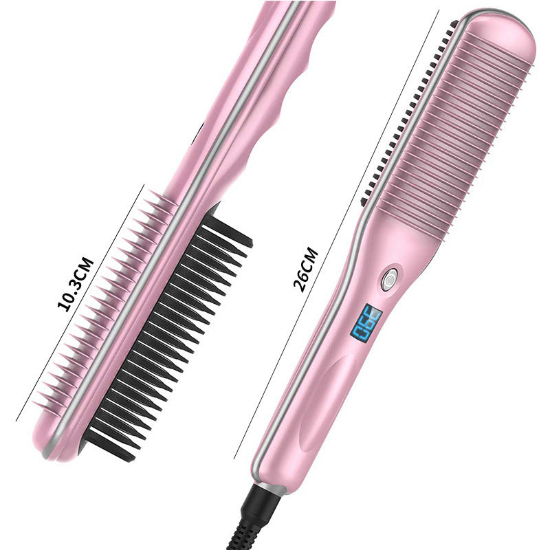 Hair Curler And Straightener Dual-use Straight Comb Electric Hair Straightener