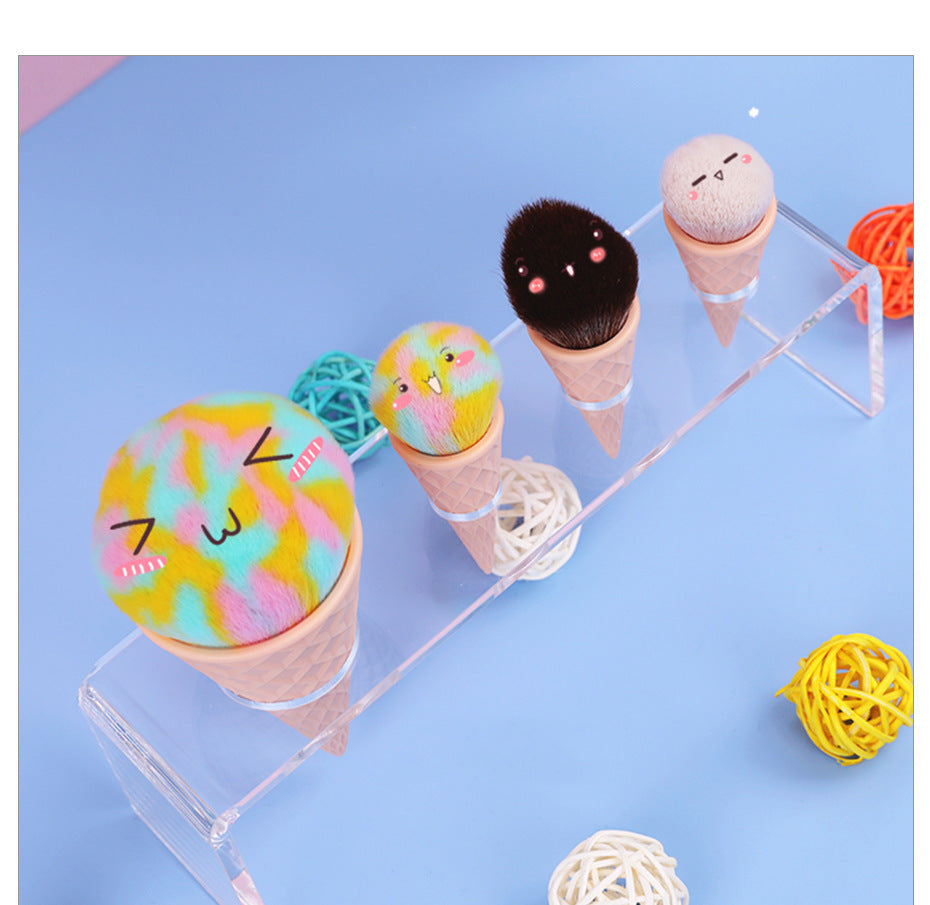 Ice Cream Cute Fiber Hair Makeup Brush