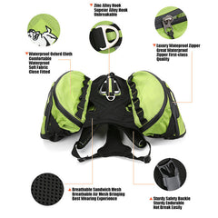 Outdoor Training Of Pet Dog Chest Back Backpack