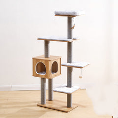 Integrated Vertical Sisal Cat Scratching Post