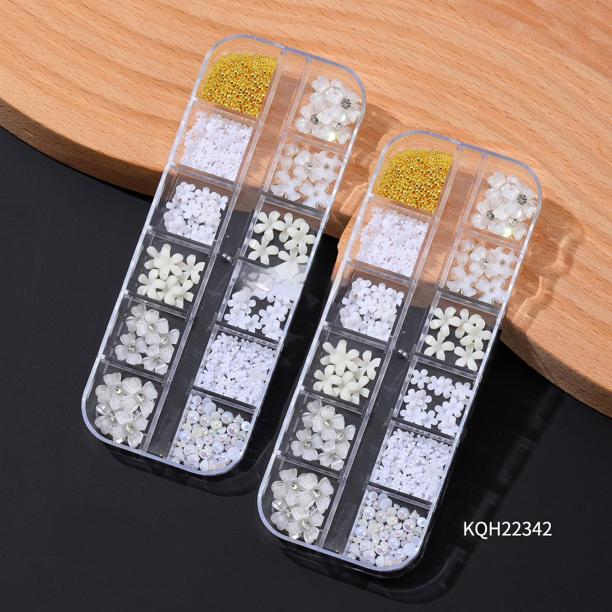 Resin Flower Butterfly Glass Manicure Diamond Decoration