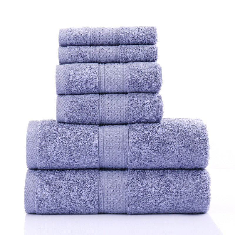 Six Piece Set Of Pure Cotton Bath Towels