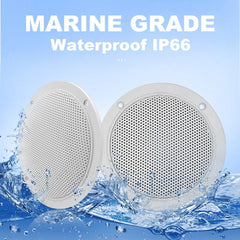 120 Watts 4 Inch Waterproof Marine Speakers Sound System Boat Speake For Outdoor Golf Cart SPA UTV ATV Motorcycle Music Speaker