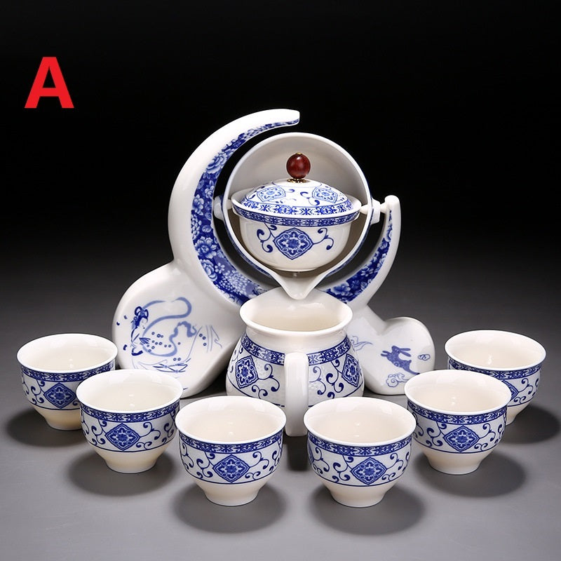 Blue And White Ceramic Creative Teapot Teacup Set