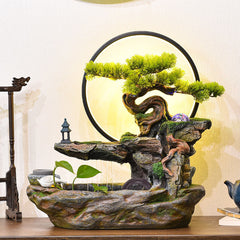 Feng Shui Wheel Fortune Rockery Fountain Circulation Water Wealth Landscape