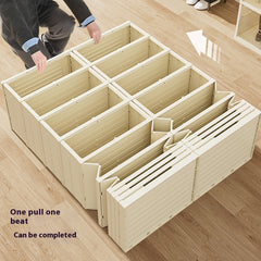 Folding Shoe Cabinet Installation-free Large Capacity Multi-layer Household Plastic Transparent Storage Shoe Box