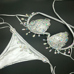 Ladies New Seam Diamond Bikini