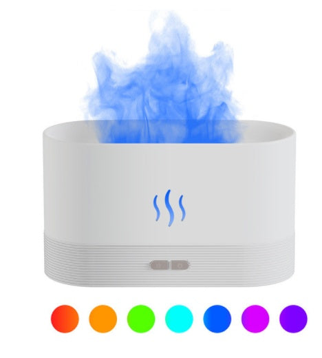 Aroma Diffuser With Flame Light Mist Humidifier Aromatherapy Diffuser With Waterless Auto-Off Protection For Spa Home Yoga Office