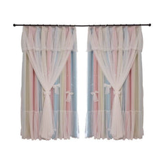 Nordic Simple Hollow Star Princess Wind Bedroom Blackout Curtains