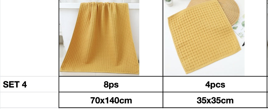 Household Bathing Water Absorbent And Quick Drying Unisex Plus Thickened Pure Cotton Bath Towel Wipe