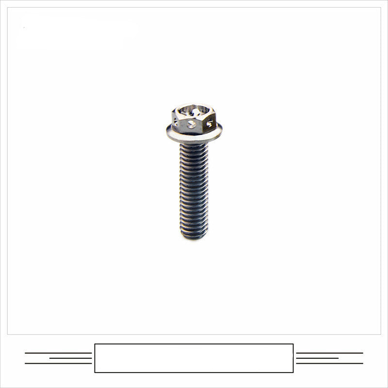 EFsolid Titanium Alloy Flange Head Screw Head Floor Empty Motorcycle Modified Screw