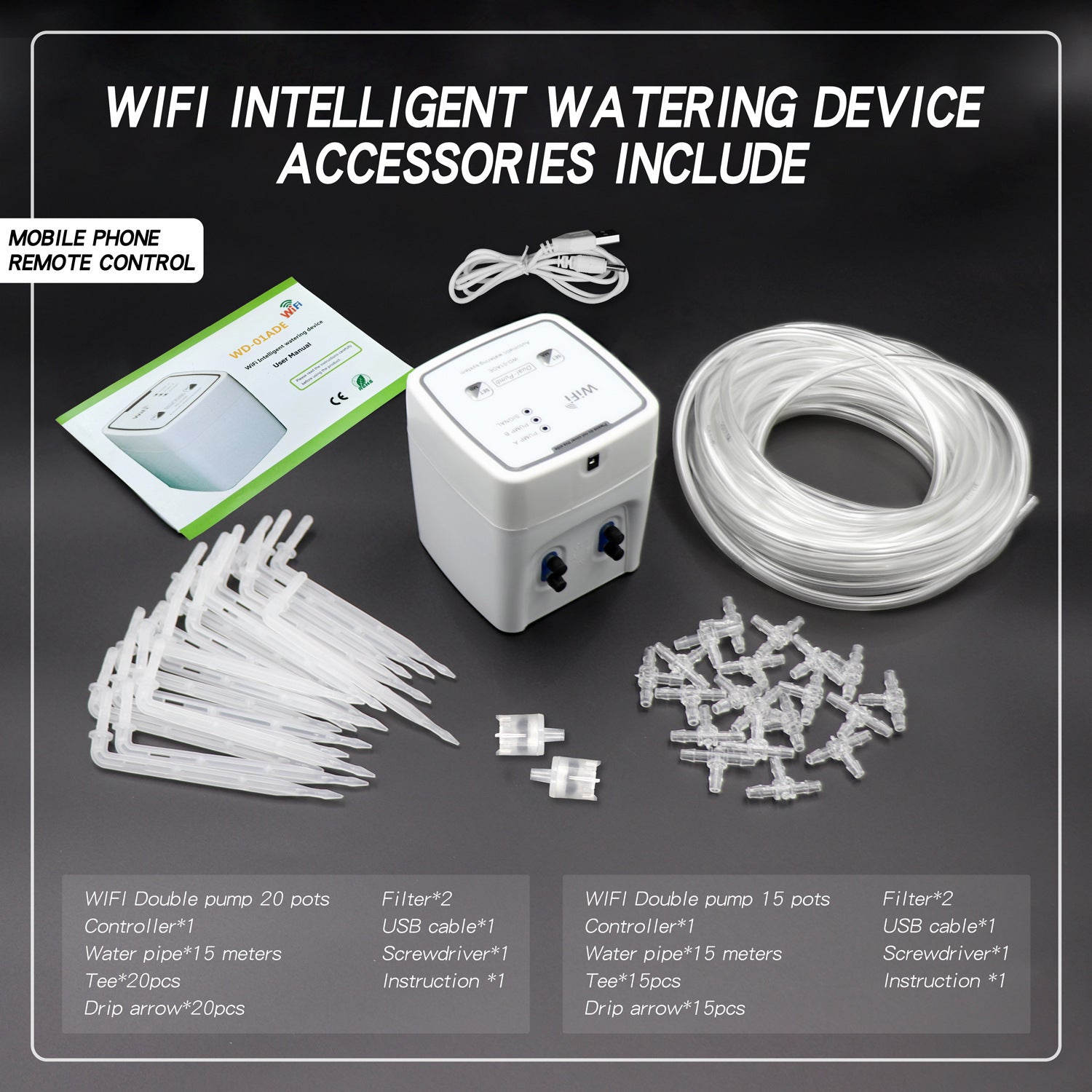 Automatic Watering Device Smart WIFI Drip Irrigation Mobile Phone Remote Control