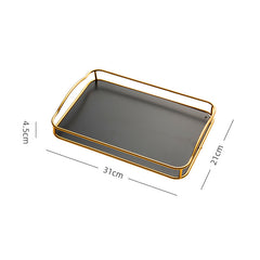 Household Rectangular Tea Tray Water Cup Storage Tray