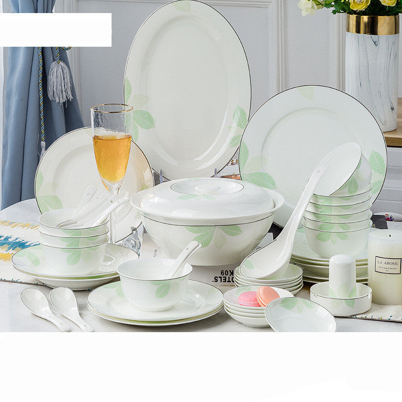 Porcelain Tableware Set Bone China Tableware Bowls And Dishes Household