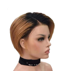 Reality Wig Short Hair Lace Headgear