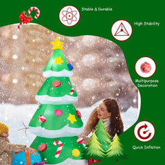 Inflatable Luminous Santa Claus Tree Snow Popular Model LED Decorative Ornaments