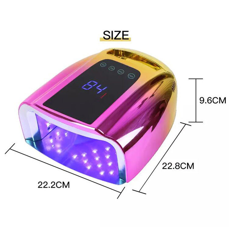 Nail Light Therapy Machine 96W High Power Quick Dry Smart Wireless UV