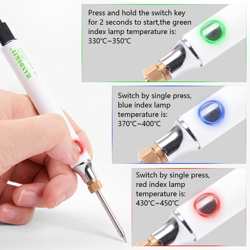 USB Charging Soldering Iron 5V 8W Adjustable Temper