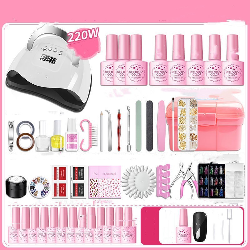 Nail Polish Glue Full Manicure Set Set Of Tools For Beginners Home