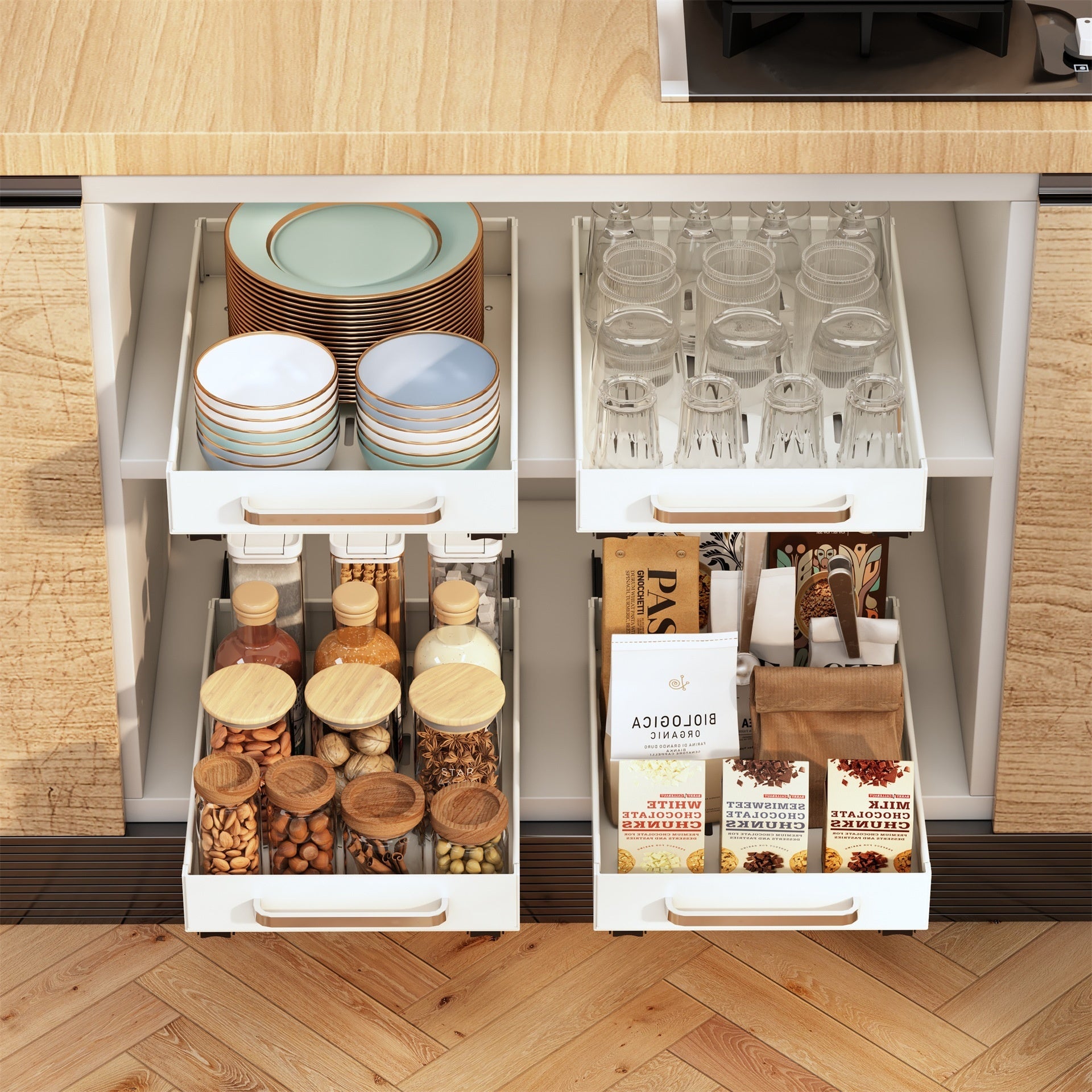 Multi-functional Storage Rack Kitchen Tableware