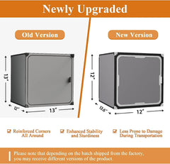 NeuType Cube Storage With Door 4 Cube Storage Racks Multi-functional Storage Cube Storage Racks Closet Storage Racks Bookshelves Toy Storage Cabinets, Dark Gray