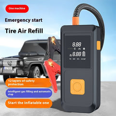 Vehicle Air Intelligent Digital Display Car Start Emergency Supply All-in-one Multi-function Power Bank Power Supply