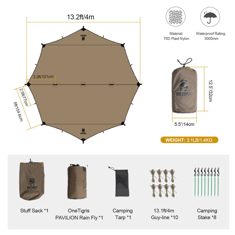 Sunscreen Waterproof Camping Barbecue Leisure Awning