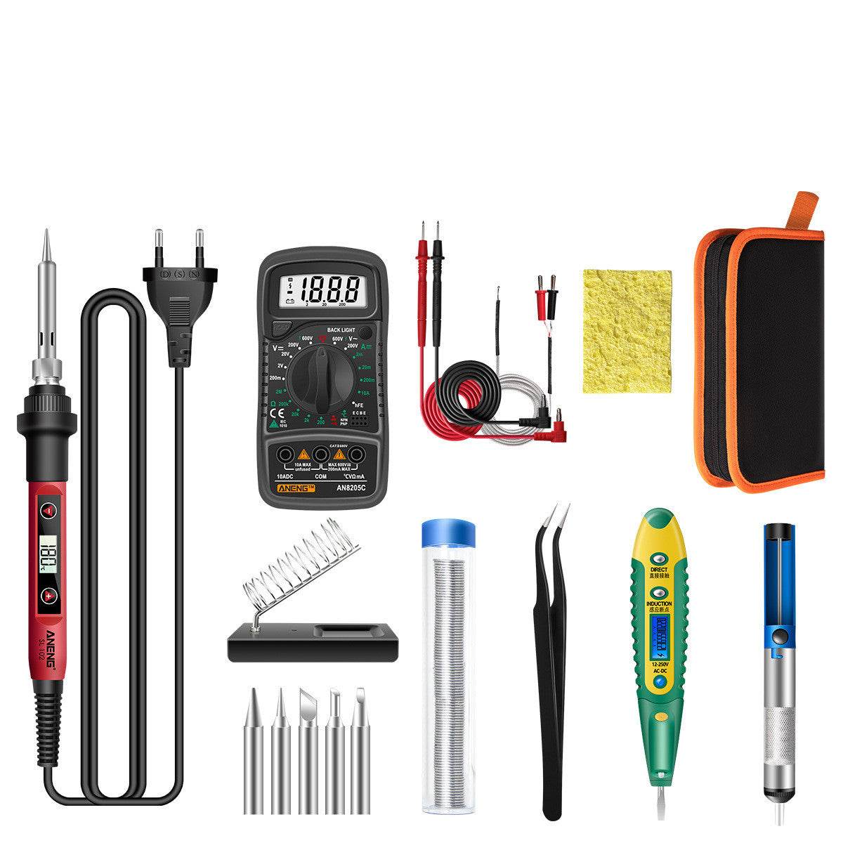 Constant Temperature Electric Soldering Iron Set Adjustable Temperature 60W Digital Display Internal Heat Welding