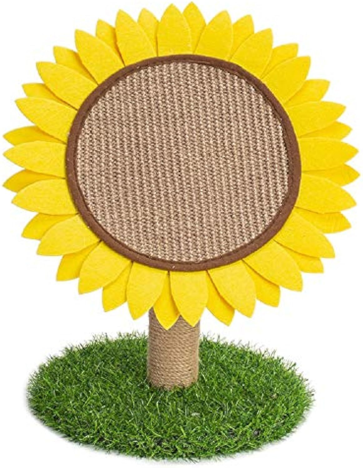 Sisal-Covered Cat Claw Scratcher Pole With Sunflower Cat Scratching Post And Flower Cat Tree Furniture