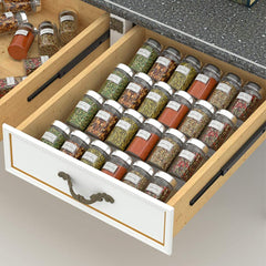 Storage Rack Transparent Desktop Seasoning Display Rack Drawer