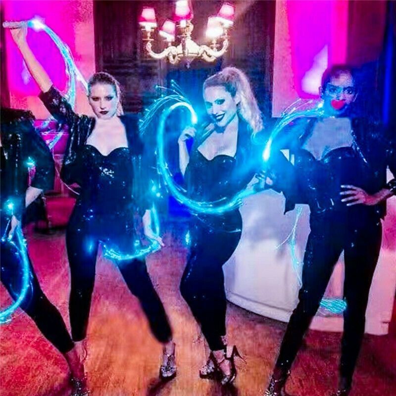 LED Flashing Whip Bar Atmosphere Optical Fiber Props