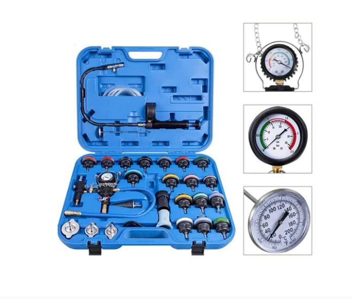 28pc Master Cooling Radiator Pressure Tester With Vacuum Purge And Refill Kit