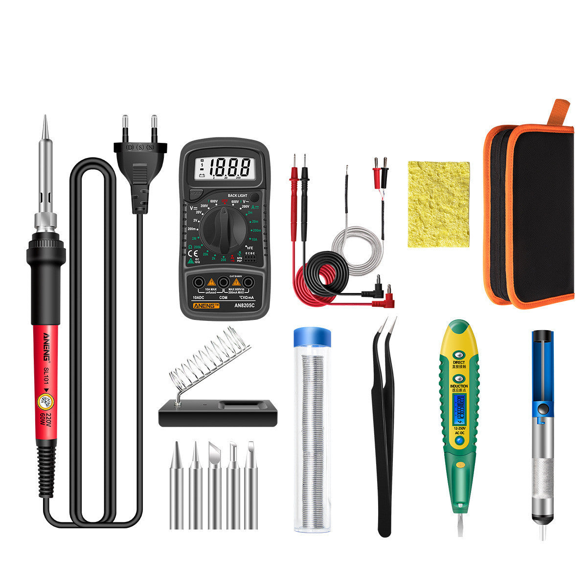 Constant Temperature Electric Soldering Iron Set Adjustable Temperature 60W Digital Display Internal Heat Welding