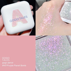 Small White Square High Light Contour Compact Glitter Face Brightening Mashed Potatoes