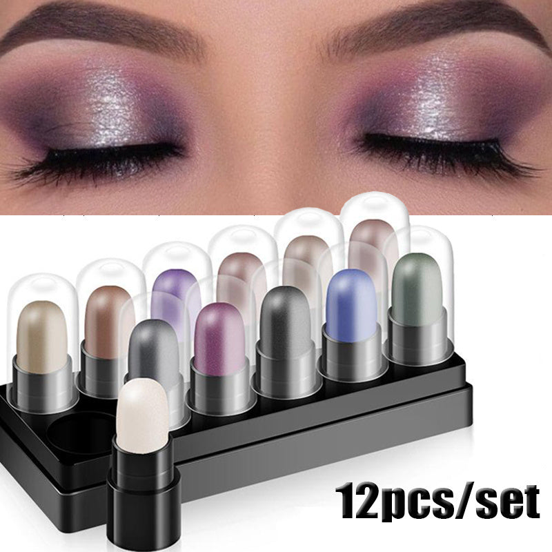 Eye Shadow Pen Suit Tray Box Waterproof And Non Smudging