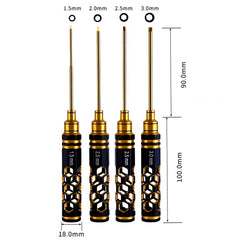 Repair Tools Titanium-plated Cutter Head 15 20 25 30mm Hexagon Socket Screwdriver Set