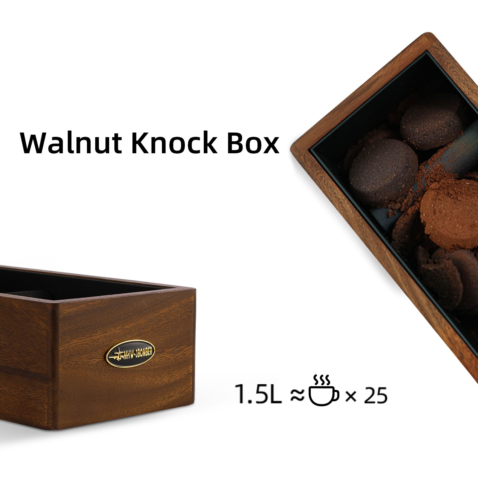 Bar Waste Coffee Powder Solid Wood Residue Box