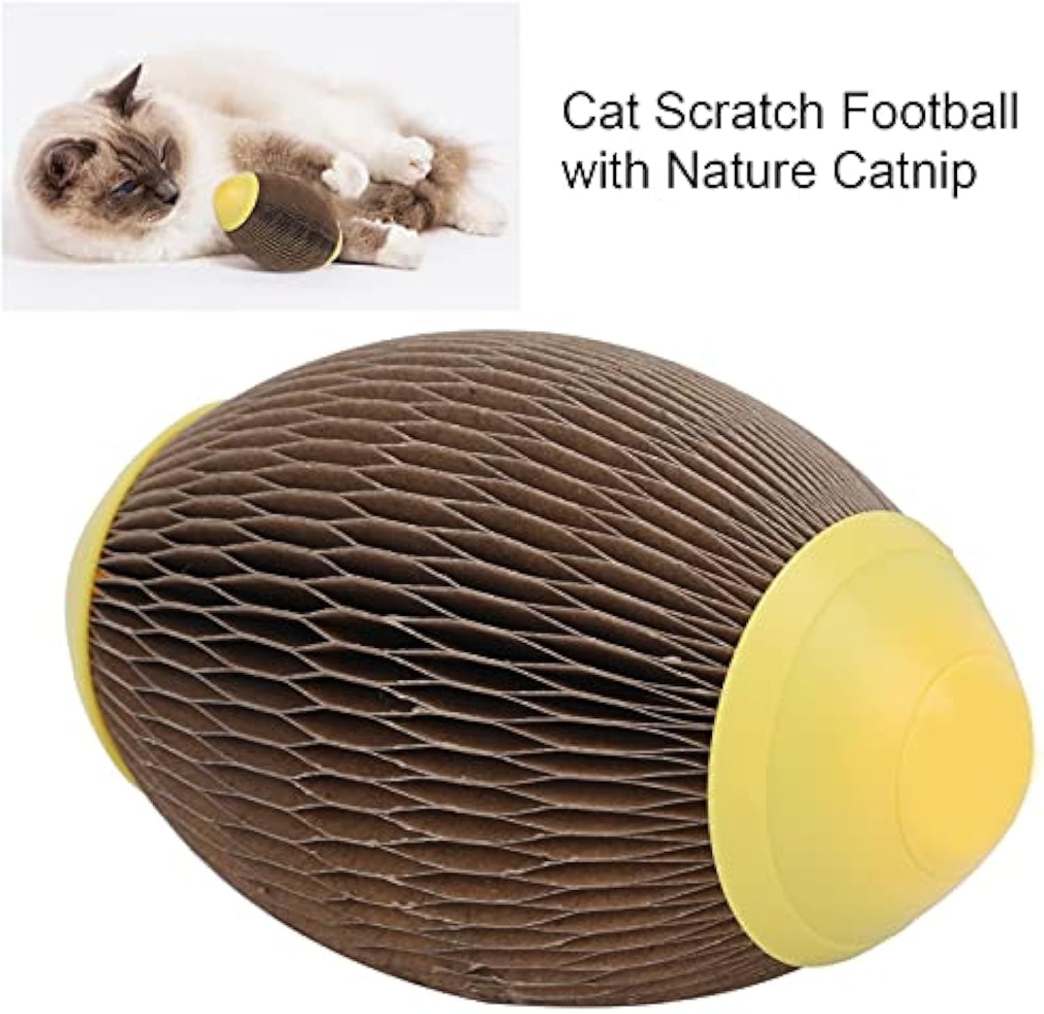 Catnip Ball Toy Keep Your Cat And You Active Catnip Scratch Football Toy Made Of Recycled Eco Friendly Corrugated Paper For Cats' Exercising And Playing